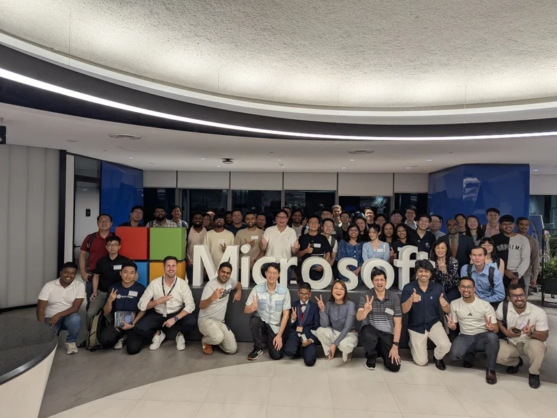 Chandima Galahitiyawa at Microsoft event gathering